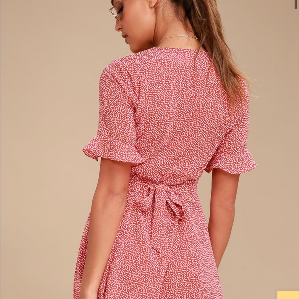 Castana Rust Red Print Button-Up Dress - Picture 8 of 10